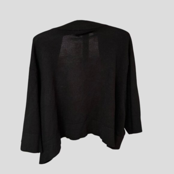 Torrid Black Crop Bolero Short Sleeve Sweater Cardigan - Picture 4 of 13